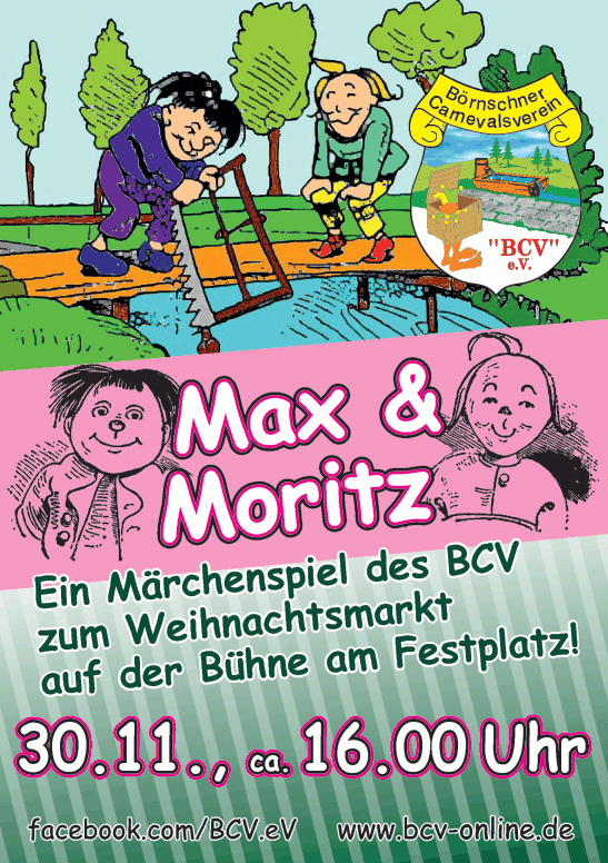 Plakat Max und Moritz